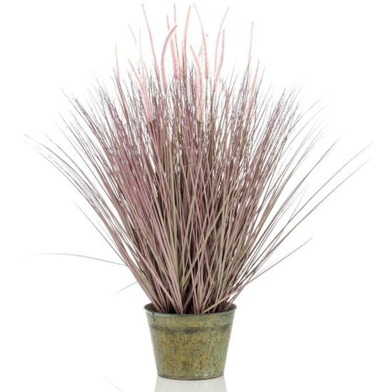 Emerald Herbe Pennisetum artificielle 99 cm en pot en zinc