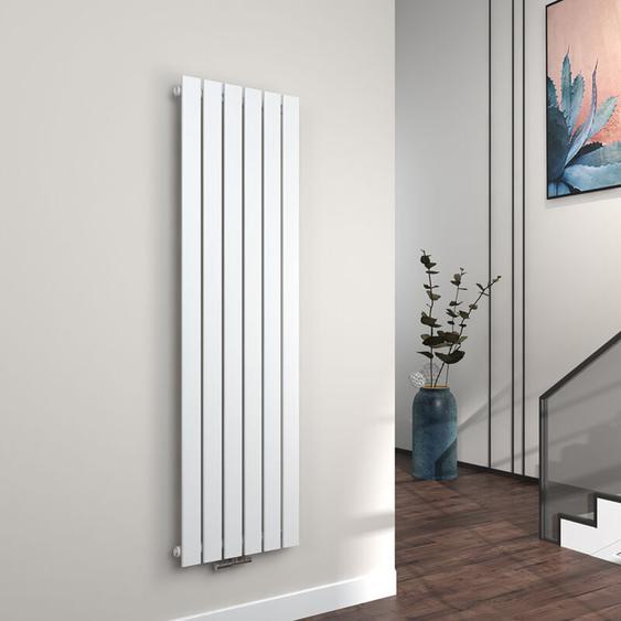 EMKE Radiateur à Eau Chaude Radiateur eau chaude en acier Radiateur plat Design vertical Simple Couche 160x46cm Blanc