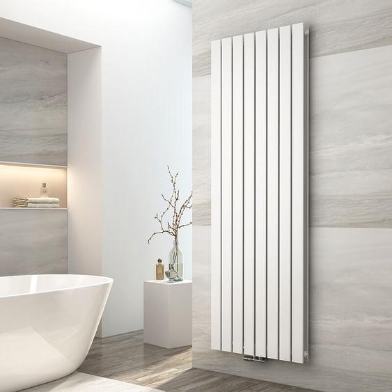 Emke - Radiateur eau chaude en acier Radiateur Double couche Tube plat Montage mural Blanc 180x62cm