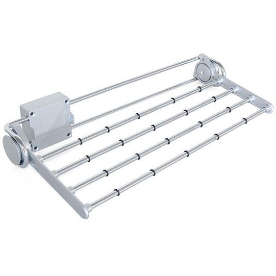 Emuca Porte-pantalons latéral extractible Self, Peint en aluminium, Acier et Plastique.