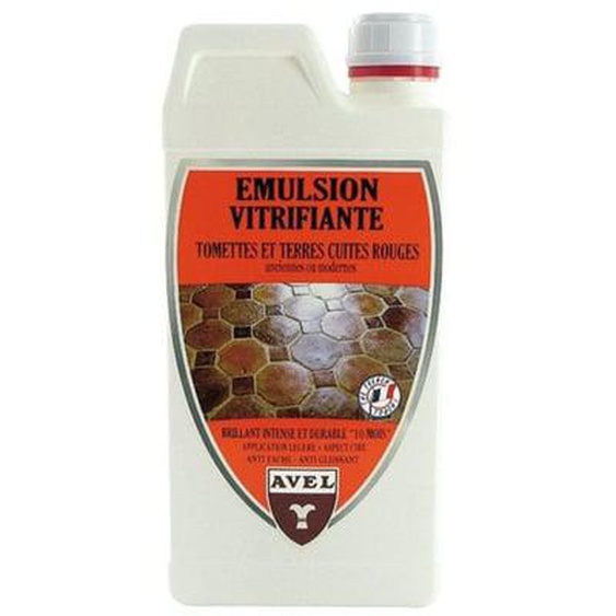 Emulsion vitrifiante tomette terre cuite rouge 1 l