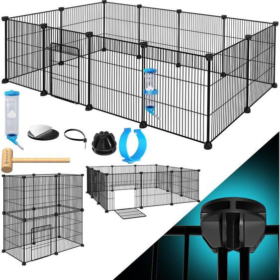 Enclos grillagé pour lapins en métal grillagé xxl avec porte Enclos pour petits animaux Cochons dInde Enclos libre Cage pour petits animaux Parc