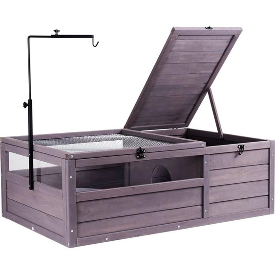 Enclos pour tortues Maison pour tortues Terrarium en bois 965x610x330mm