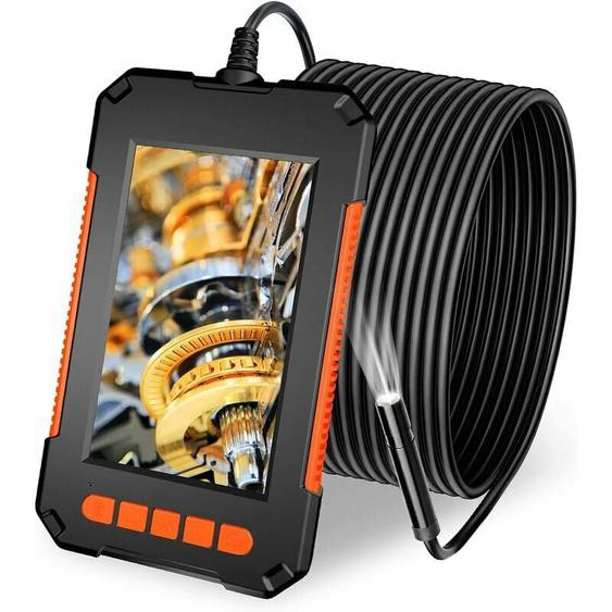 Endoscope Camera, Caméra Endoscopique 1080P hd, Camera dInspection Canalisation Écran lcd 4,3 Pouces, étanche IP67 avec 2600mAh, 10m Câble
