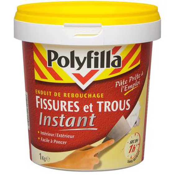 Enduit de rebouchage instantané en pâte 1 kg