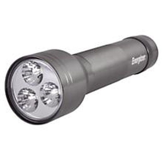 Energizer Lampe-torche métallique 150 Lumens, à 3 LED, pile type D (2x), 65 m de portée