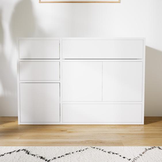 Enfilade - Blanc, design, buffet, avec porte Blanc et tiroir Blanc - 115 x 79 x 34 cm