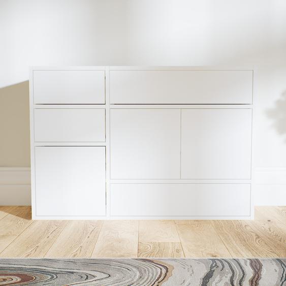 Enfilade - Blanc, design, buffet, avec porte Blanc et tiroir Blanc - 115 x 79 x 34 cm