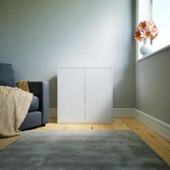 Enfilade - Blanc, modèle de caractère, buffet, avec porte Blanc - 77 x 79 x 34 cm, modulable