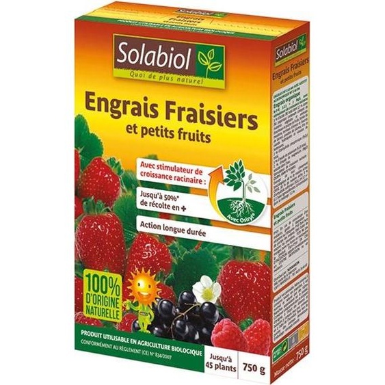 Engrais Fraisiers 750g - Solabiol