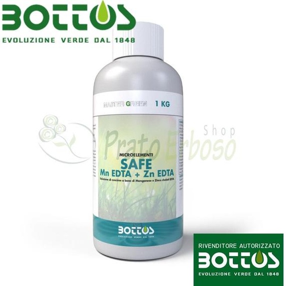 Engrais liquide pour pelouse Bottos Safe Mn EDTA et Zn EDTA - 1 kg