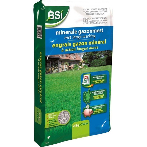 Engrais minéral pour gazon, pour 750 m², 25 kg.