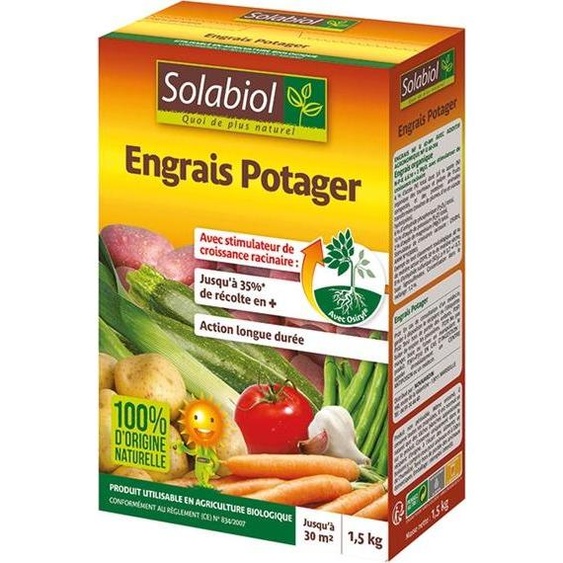 Engrais Potager 1.5kg - Solabiol