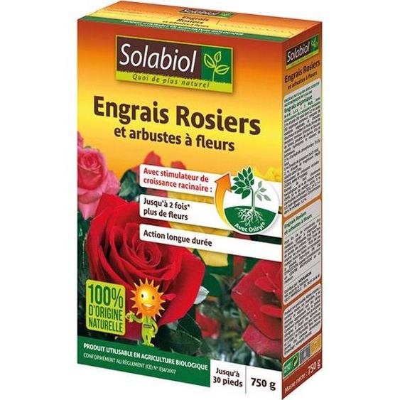 Engrais Rosiers Et Fleurs 750g - Solabiol