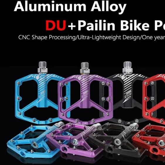 ENLEE-Pédale de vélo VTT en alliage daluminium, large et plate, XC DH, pédales de vélo ultra légères, pièces de vélo BMX