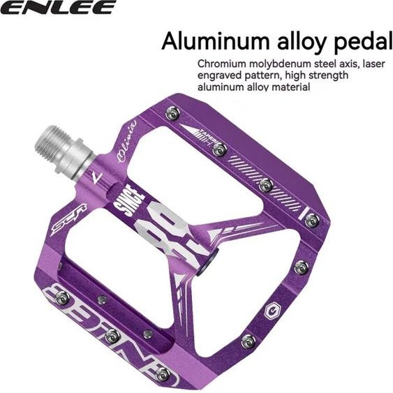 ENLEE-Pédales de vélo en alliage daluminium ultralégères, pédales de vélo anti-aldes, pédales de vélo VTT, pédales de vélo de route et de montagne, roulement scellé, 1 pièce