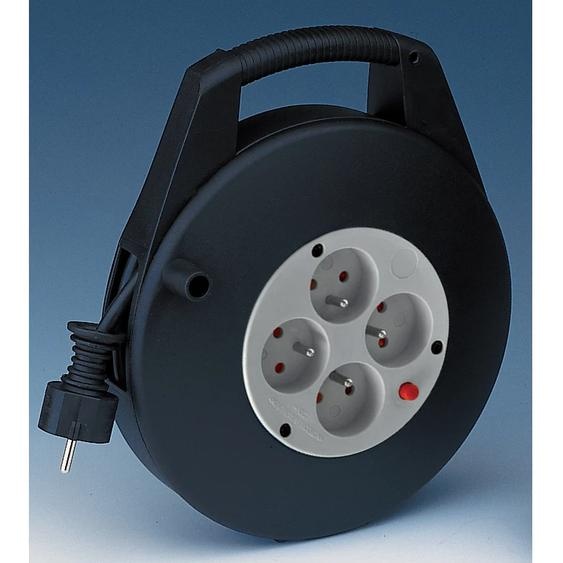 Enrouleur de câble électrique 10m, 4 prises, H05VV-F 3G 1,5 mm² Brennenstuhl