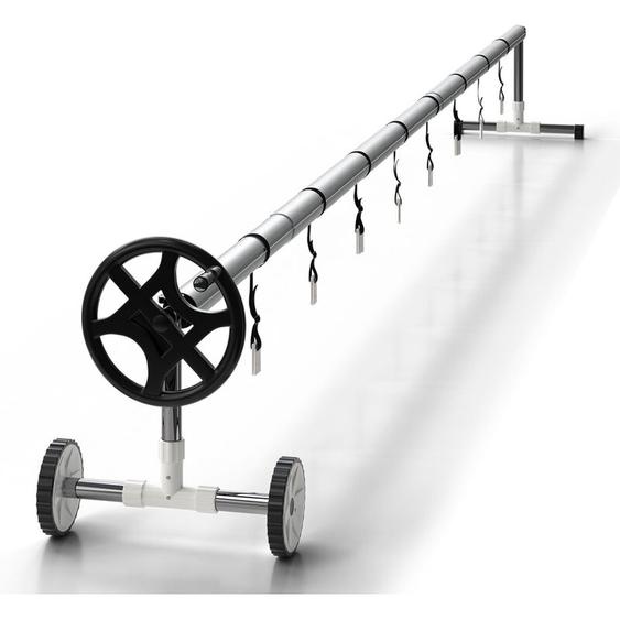 Enrouleur de piscine , Argent, 520 cm, OK-Living