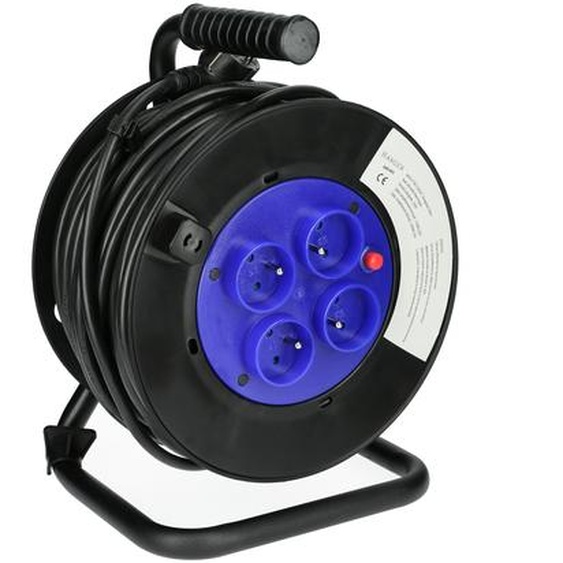 Enrouleur électrique 25m H05VV-F 3G 1,5mm2 - HANGER - 600002