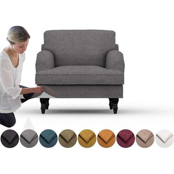 Ensemble 5 pièces - Gris foncé - 97 (L) x 92 (l) x 73 (H) cm - Salon - Bois - Sièges