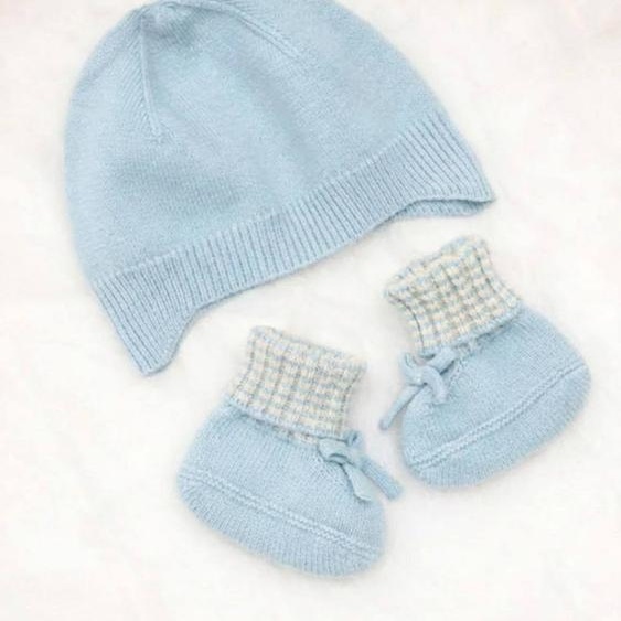 Ensemble Accessoires Bébé Garçon Bleu Ciel