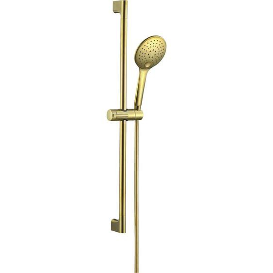 Essebagno - Ensemble barre de douche 3 pièces Luisa or brossé