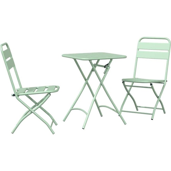 Ensemble bistrot 3 pcs Vert Acier