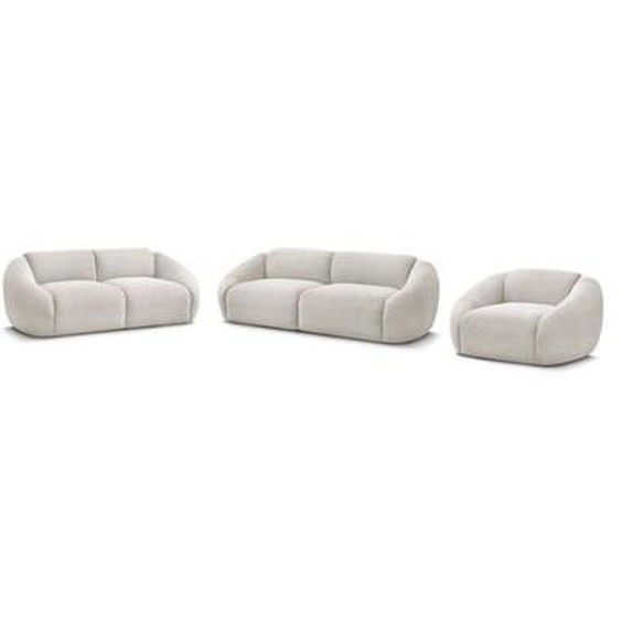 Ensemble canapé droit fixe 3 + 2 places + fauteuil TINA velours côtelé