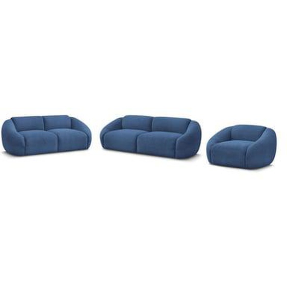 Ensemble canapé droit fixe 3 + 2 places + fauteuil TINA velours côtelé