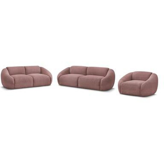 Ensemble canapé droit fixe 3 + 2 places + fauteuil TINA velours côtelé