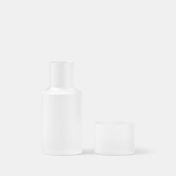 Ensemble carafe et verre Ripple  - frosted