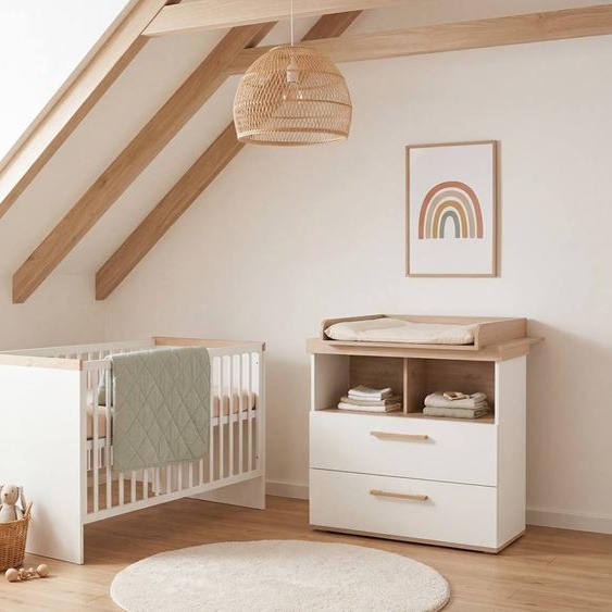 Ensemble Chambre Bébé jimmy – Set Duo – Chambre Évolutive Au Design Scandinave Blanc