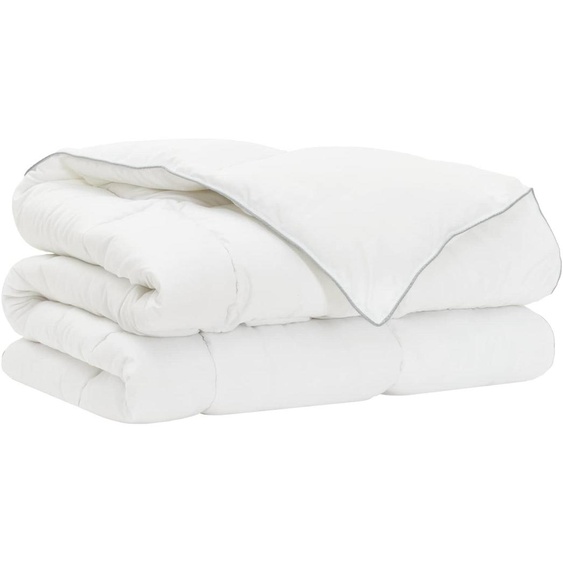 Ensemble couette et oreillers vidaXL, blanc, 140 x 220 cm, fibre de bambou