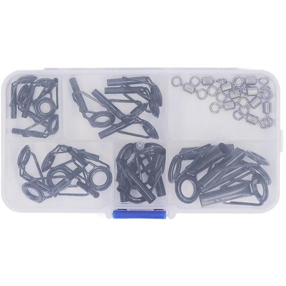 Ensemble danneaux pour canne à pêche, guides de canne à pêche en céramique, ensemble de guides à il pour canne à pêche, kit de réparation de pointe de canne à pêche, pointes de guide de canne à pêche, ensemble de guides de canne à pêche à appâts