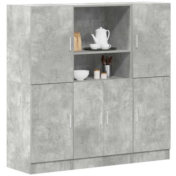 Ensemble darmoires de cuisine 3 pcs gris béton