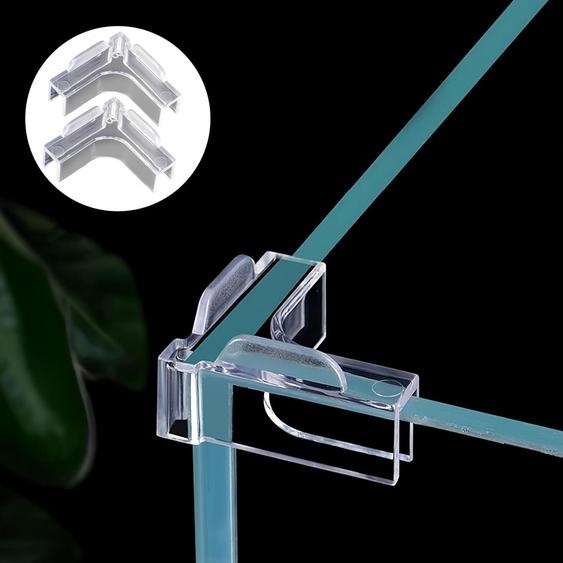 Ensemble de 12 protections daquarium Eckschutz, en acrylique de 8 mm, transparentes, pour aquariums