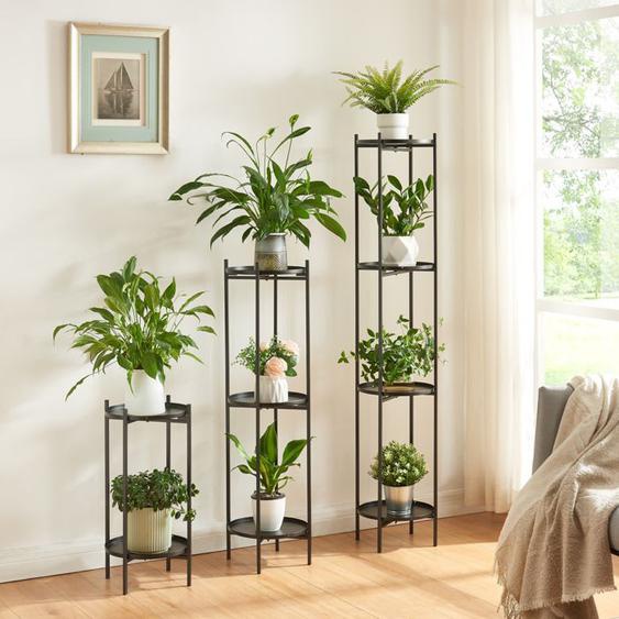 Ensemble de 3 porte-plantes Tuusula noir