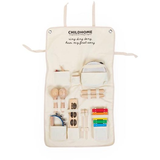 Ensemble De 8 Instruments De Musique Bébé + Organisateur Multicolore