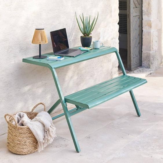 Ensemble de balcon DRILIA Vert olive 2 places - Acier traité époxy Hespéride