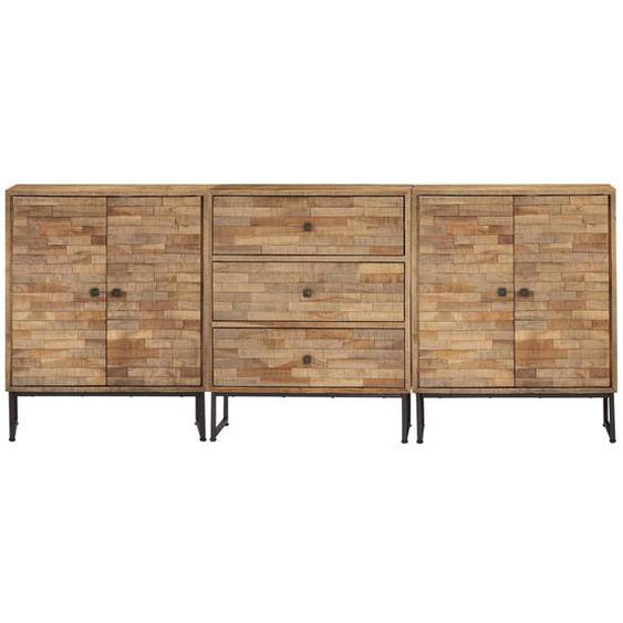 Ensemble de buffets 3 pcs Bois de teck recyclé