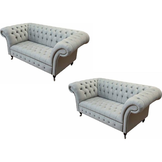 Ensemble de canapé Chesterfield Design Luxe Coussin Canapé Siège Garniture