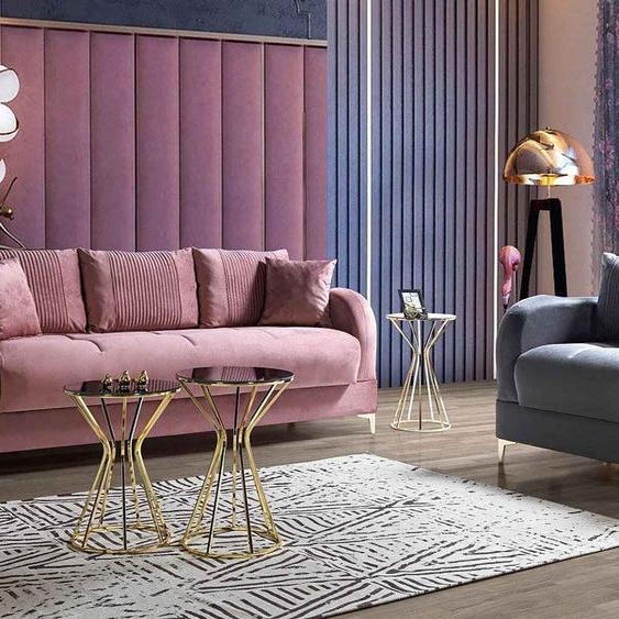 Ensemble De Canapés 3+1 Places Moderne Fauteuil Relax Style 2pcs
