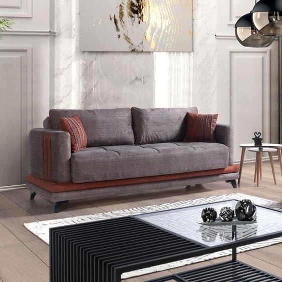 Ensemble De Canapés 3+1 Places Textile Bois Canapé 3 Places Moderne