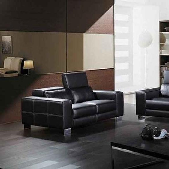 Ensemble de canapés Canapé en cuir Canapé Fauteuil Set Canapé rembourré 3pcs Fauteuil Canapé