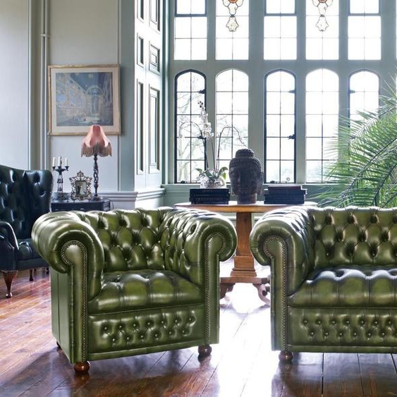 Ensemble De Canapés Chesterfield Canapé Coussins 3+1+1 Cuir synthétique