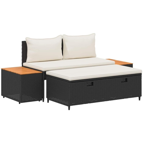 Ensemble de canapés dextérieur vidaXL 4 places, 4 pièces, 55 x 30 x 39 cm