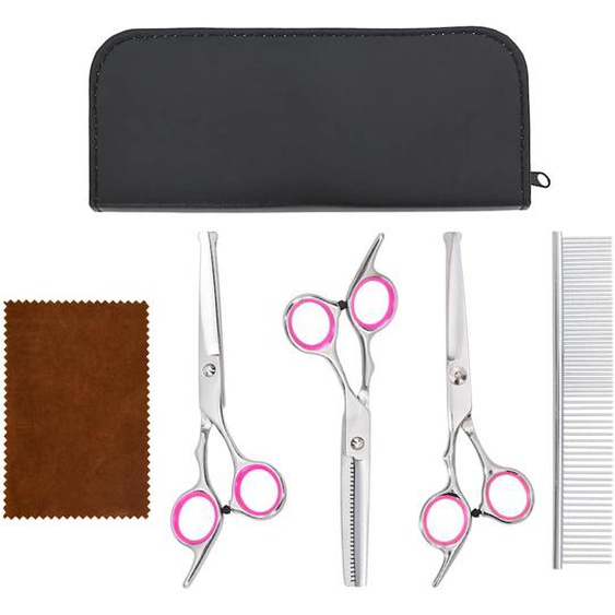 Ensemble de ciseaux de toilettage pour chien 4 pcs