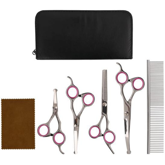 Ensemble de ciseaux de toilettage pour chien 5 pcs
