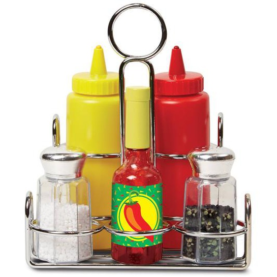 Ensemble De Condiments Rouge