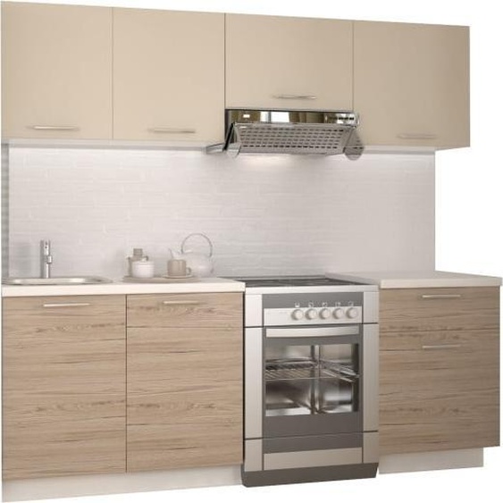 Ensemble de cuisine pratique 220 Katia Blanc / Chêne clair